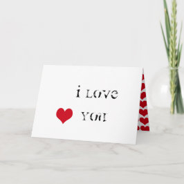 私はあなたを愛するハート～バレンタインデー シーズンカード