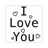 私はあなたを愛するハート ラバースタンプ (インプリント)
