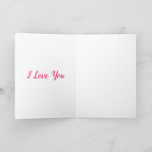 私はあなたを愛するバレンタインデーのカードロマンチックなバラ カード (内部)