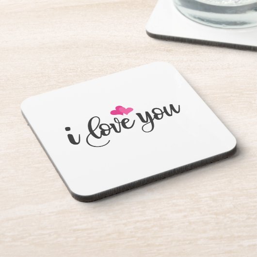 私はあなたを愛するバレンタインデー書 |コースター コースター (左側)