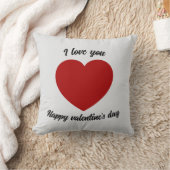 私はあなたを愛するバレンタインデー装飾用クッション クッション (ブランケット)