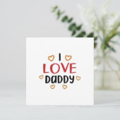 私はあなたを愛するパパグリーティングカード | 幸福な父親日 カード (スタンド正面)