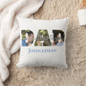 私はあなたを愛するパパスクリプトタイポグラフィPapa & Son写真 クッション (ブランケット)