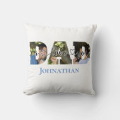 私はあなたを愛するパパスクリプトタイポグラフィPapa & Son写真 クッション (正面)