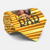 私はあなたを愛するパパ写真明るい黄色 ネクタイ (ロール)