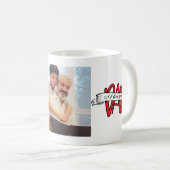 私はあなたを愛するパパ写真父の日コーヒーマグ コーヒーマグカップ (正面右)