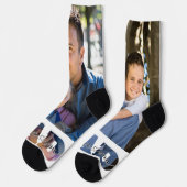 私はあなたを愛するパパ引用文2つの父と子供の写真 ソックス (左)