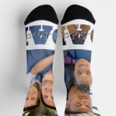 私はあなたを愛するパパ引用文2つの父と子供の写真 ソックス (上部)