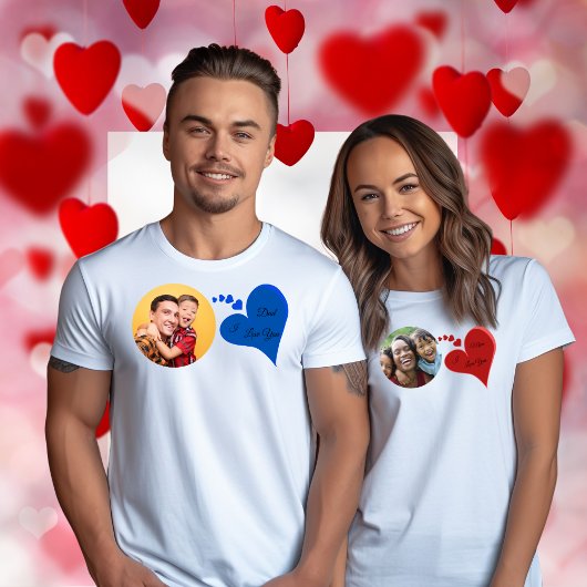 私はあなたを愛するパパ父の日のギフト写真 トライブレンドＴシャツ