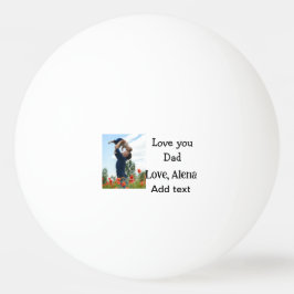 私はあなたを愛するパパ父の日エレガント追加フォト文字 卓球ボール