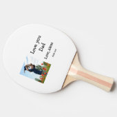 私はあなたを愛するパパ父の日エレガント追加フォト文字 卓球ラケット (横)