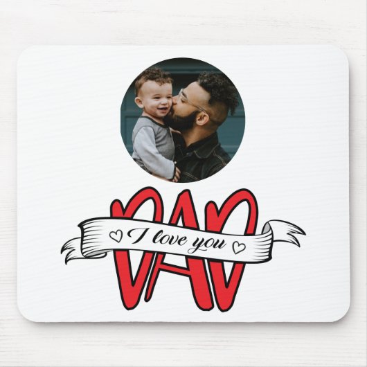 私はあなたを愛するパパ父の日 マウスパッド (正面)