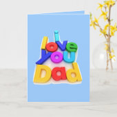 私はあなたを愛するパパ- カード (黄色い花)