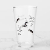 私はあなたを愛するパパ、魚釣りルアー。 タンブラーグラス (正面)