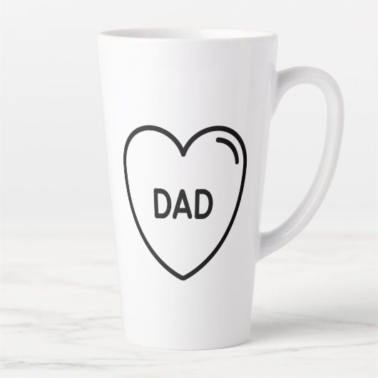 私はあなたを愛するパパl父の日 カフェラテマグ (右)