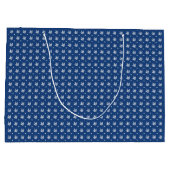 私はあなたを愛するブルー抱き枕 ラージペーパーバッグ (裏面)