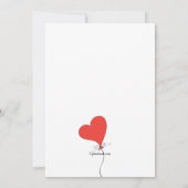 私はあなたを愛するベアファースト誕生日招待状 招待状 (裏面)