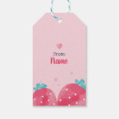 私はあなたを愛するベリーの多くの水の色ギフトラベル ギフトタグ (裏面)