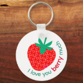 私はあなたを愛するベリーマリージグソーパズルイチゴ キーホルダー (裏面)