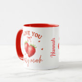 私はあなたを愛するベリー非常に甘いバレンタインデー マグカップ (正面左)