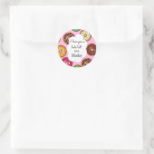 私はあなたを愛するホールロットバレンタインデーのステッカー ラウンドシール (バッグ)