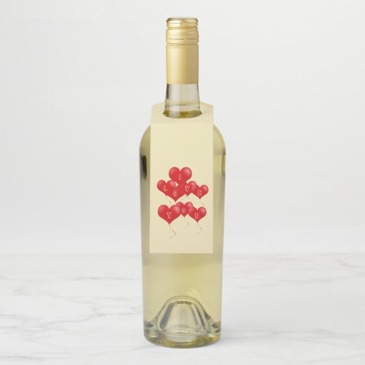 私はあなたを愛するボトルハンガー ボトルネックタグ (ボトル)