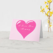 私はあなたを愛するママのカードハート母の日 カード (黄色い花)