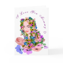 私はあなたを愛するママのカードベビー