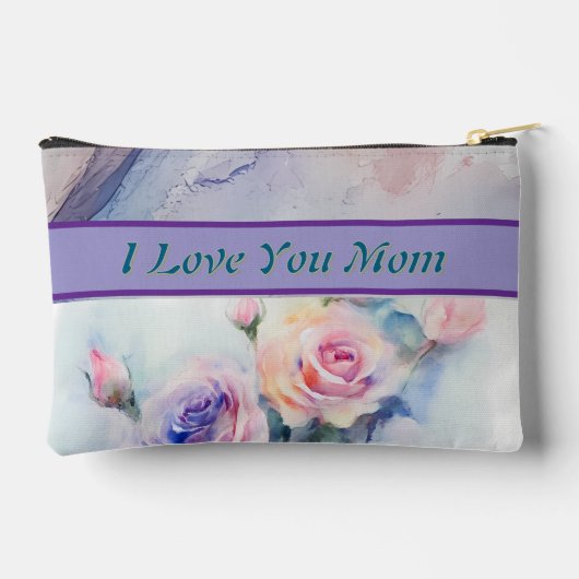 私はあなたを愛するママアクセサリーバッグギフト アクセサリーポーチ (裏面)