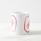 私はあなたを愛するママデザイン コーヒーマグカップ (中央)