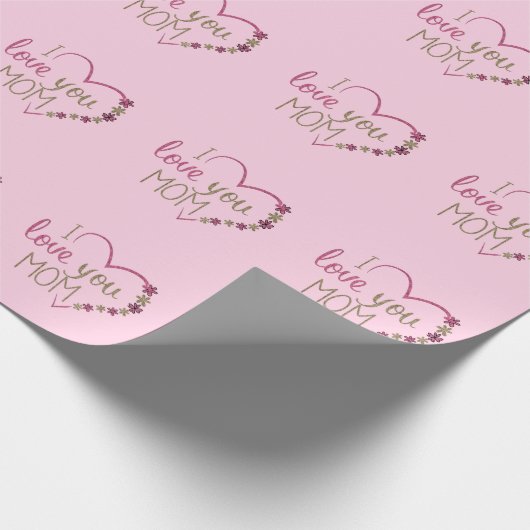 私はあなたを愛するママデザイン ラッピングペーパー (角)