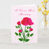 私はあなたを愛するママバラ母のデイカード カード (黄色い花)