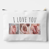 私はあなたを愛するママ写真の大 アクセサリーポーチ (裏面)