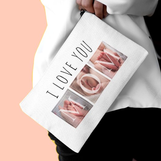 私はあなたを愛するママ写真の大 アクセサリーポーチ