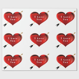 私はあなたを愛するラッピング紙 ラッピングペーパー