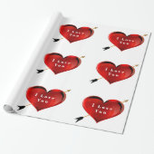 私はあなたを愛するラッピング紙 ラッピングペーパー (アンロールド)