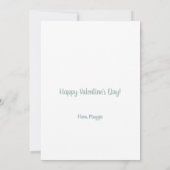 私はあなたを愛するラテコーヒーカップバレンタイン シーズンカード (裏面)