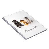 私はあなたを愛するラテパグノート ノートブック (右側)