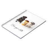 私はあなたを愛するラテパグノート ノートブック (左側)