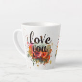 私はあなたを愛するラテマグ カフェラテマグ (左アングル)