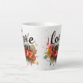 私はあなたを愛するラテマグ カフェラテマグ (正面)
