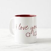 私はあなたを愛するラテマグ ツートーンマグカップ (正面左)