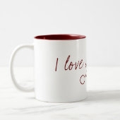 私はあなたを愛するラテマグ ツートーンマグカップ (左)
