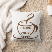 私はあなたを愛するラテロマンおもしろいデザイン クッション (ブランケット)