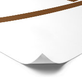 私はあなたを愛するラテロマンおもしろいデザイン ポスター (角)