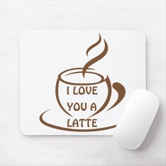 私はあなたを愛するラテロマンおもしろいデザイン マウスパッド (マウス)