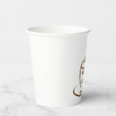 私はあなたを愛するラテロマンおもしろいデザイン 紙コップ (右)