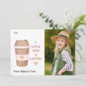 私はあなたを愛するラテ教室フォトバレンタインデー シーズンカード (スタンド正面)