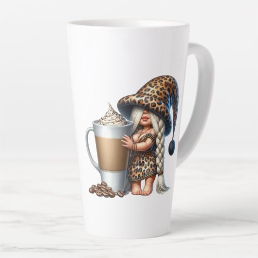 私はあなたを愛するラテ17オンス。マグ カフェラテマグ (右アングル)