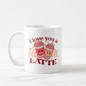 私はあなたを愛するラテ | かわいいコーヒーカッププン コーヒーマグカップ (左)